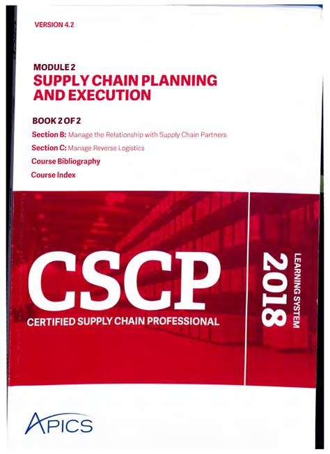Apics Cscp Certified Supply Chain Professional Module 2 Part 2 Supply