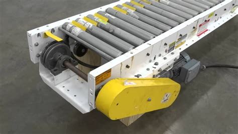 Hytrol 72 Long Belt Driven Live Roller Conveyor Youtube