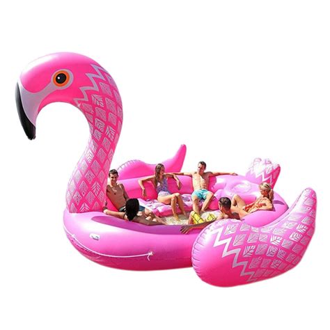 6 Person Huge Inflatable Flamingo Pool Float 530cm Giant Inflatable