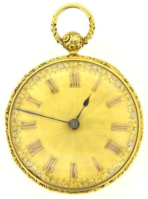 Victorian Gold Pocket Watch 18ct Gold With Key Jethro Marles