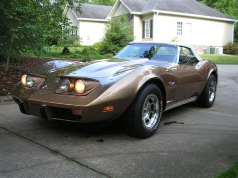 Chevrolet Corvette Convertible 1975 Medium Saddle Metallic For Sale