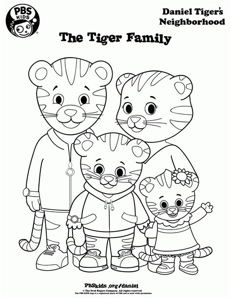 Daniel Tiger Coloring Pages Coloring Home