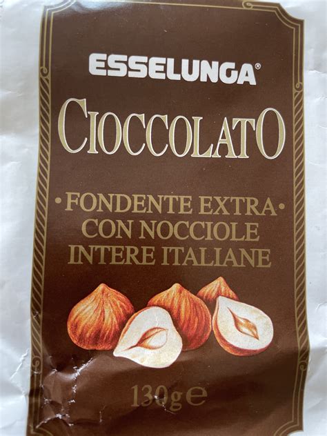 Cioccolato Fondente Extra Con Nocciole Intere Italiane Esselunga