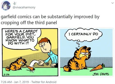 Garfield Comics Can Be Substantially Improved By Cropping Off The Third
