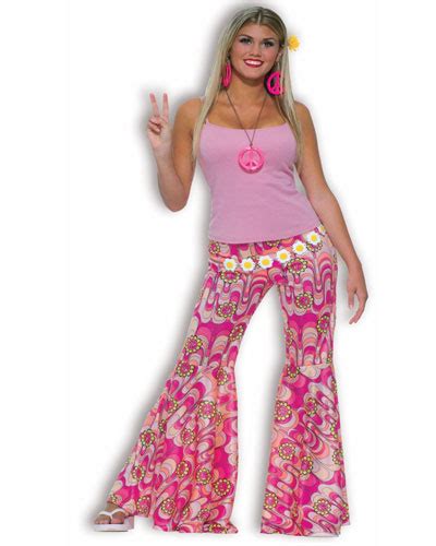 Flower Power Bell Bottoms Pants Adult Costume Screamers Costumes