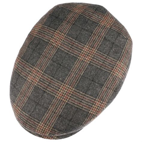 Kent Check Flat Cap With Ear Flaps By Stetson 6900