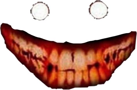 Scary Creepy Smile Freetoedit Sticker By Black0white