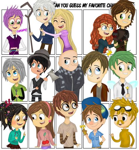 Can You Guess My Favorite Characters By Thetruffulacupcake On Deviantart