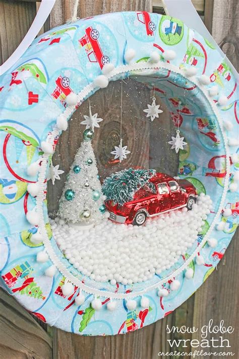 Snow Globe Wreath Tutorial How To Createcraftlove