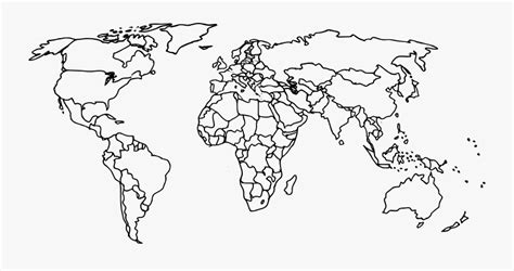World Map Plain Black And White Map Of The World Plain Free