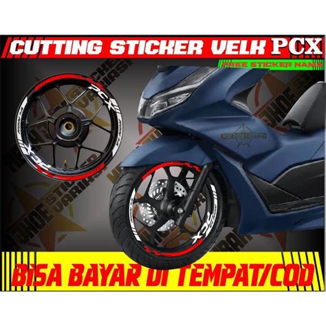 Jual Sticker Velk Pcx Cutting Sticker Velk Pcx Sticker Velk Pcx Variasi