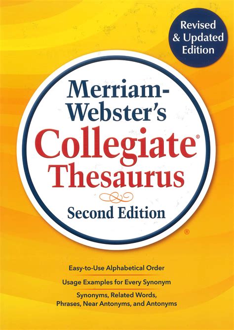 Collegiate Thesaurus Merriam Websters 30024