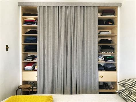 27 Fashionable Closet Door Curtain Ideas To Keep You Far From Mess