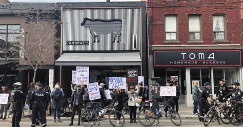 Vegan Activists Protest At One Of Torontos Favourite Butcher Shops