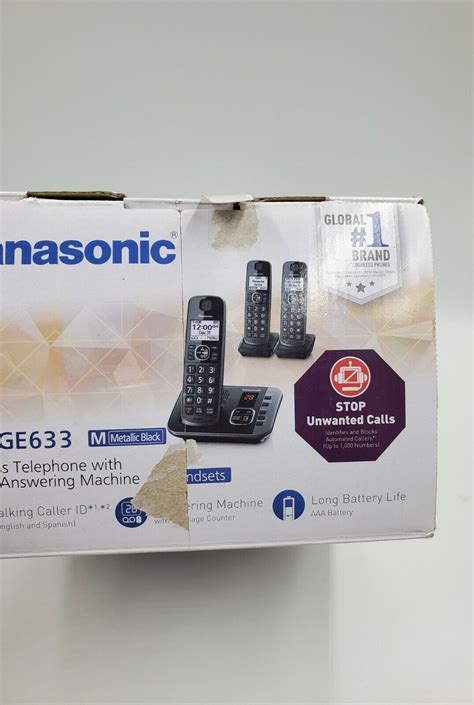 Panasonic Kx Tge633m Dect 60 Expandable Cordless Phone System