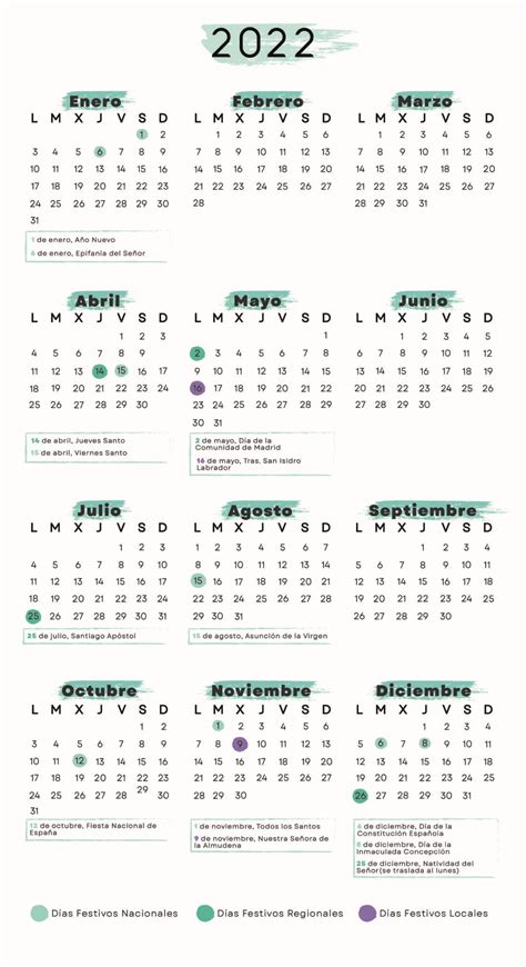 Calendario Laboral Madrid 2022 【2023】 Globalendar