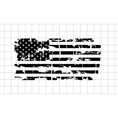 Black And White Distressed American Flag Png Punisher Flag Cricut