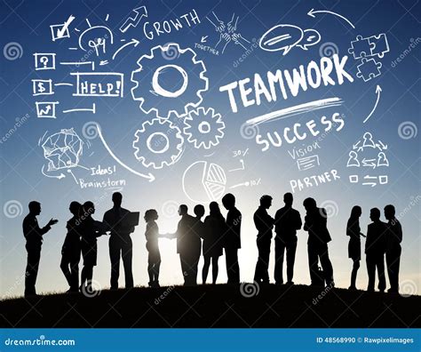 Teamwork Team Together Collaboration Business Communication Outdoors