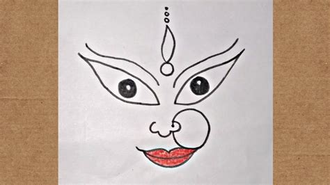 How To Draw Durga Maa Step By Step Easy Drawing For Dashain Kidsart