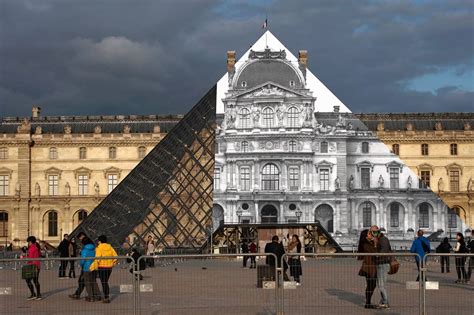 Street Artist Jr Makes Louvre Pyramid Disappear Wsj