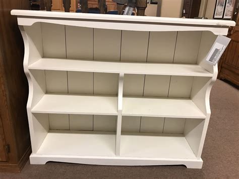 Solid Wood White Bookcase Delmarva Furniture Consignment