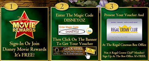 Points can be redeemed for products, collectibles, disney experiences, and travel opportunities. Disney Movie Rewards Members: FREE Child's Admission to OZ ...