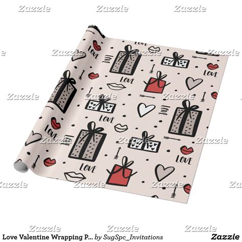 Valentines Day Wrapping Paper Zazzle Wrapping Paper Design Custom