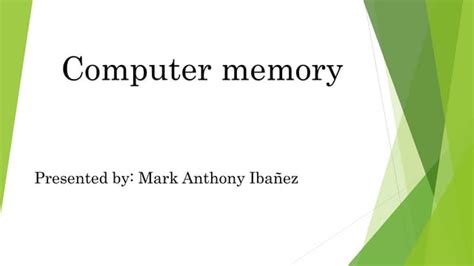 Computer Memory A Brief History From Selectron Tubes To Hard Drives Ppt