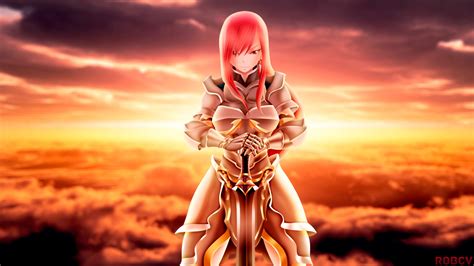 Wallpaper Sunlight Fantasy Girl Anime Girls Warrior
