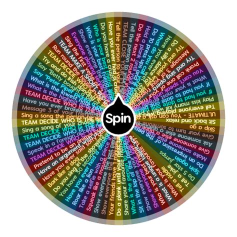 🤩 Challenge Wheel 🤩 Free Spin The Wheel Random Picker