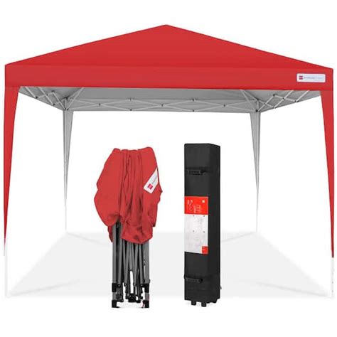 Best Choice Products 10 Ft X 10 Ft Red Portable Adjustable Instant