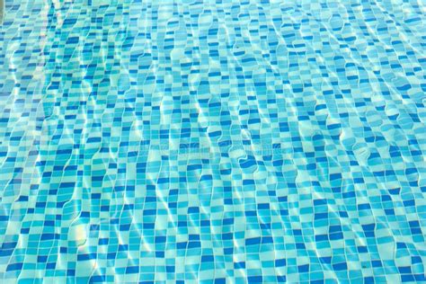 Ripple Water In Swimming Pool With Blue Tile Floor Stock Image Image Of Light Swimming 183865249