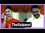 Tholaipesi Tamil Full Movie | Scenes | Karunas visits Priyanka ...