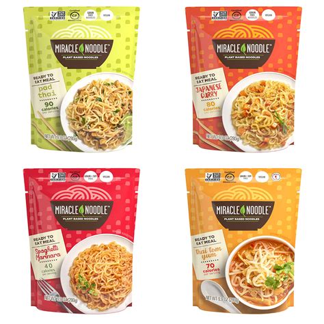 Buy Miracle Noodle Variety Pack Pad Thai Japanese Curry Spaghetti
