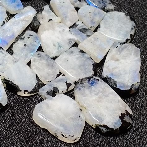 Moonstone Raw Gemstone Raw Natural Moonstone Rainbow Etsy