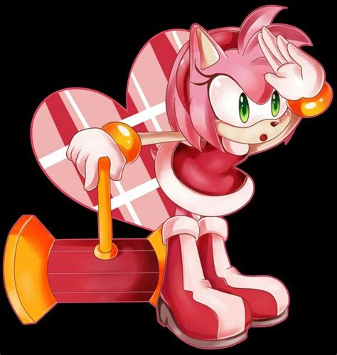 Sonic And Amy The Sonic Sonic Art Amy Rose Sonic The Hedgehog Shadow The Hedgehog Robot