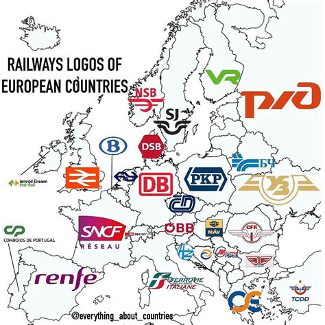 Railways Logos Of European Countries History Memes Planet Map Map