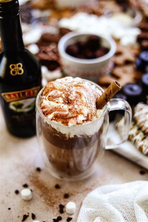 Baileys Hot Chocolate Spiked Hot Cocoa The Heirloom Pantry