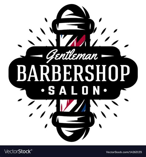 Whether it's a trim, a shave, or a whole new style, a fresh cut helps people look (and feel) their best. Logo for barbershop with barber pole in vintage Vector Image