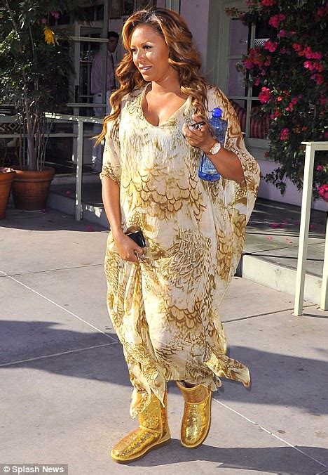 Mel B Has A Golden Pregnancy Low In A Very Eye Catching Maternity