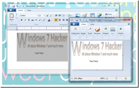 How To Use Paint Drawing To Edit Images In Wordpad In Windows 7 Tips