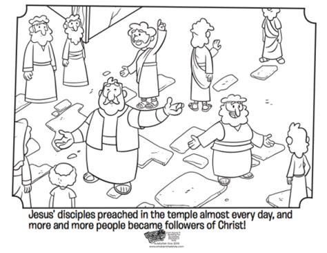Color wonder mess free nursery rhymes coloring pages & markers. Peter Preaching - Whats in the Bible