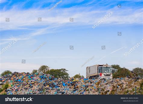 Garbage Truck Unloading Landfill Stock Photo 2045178383 Shutterstock