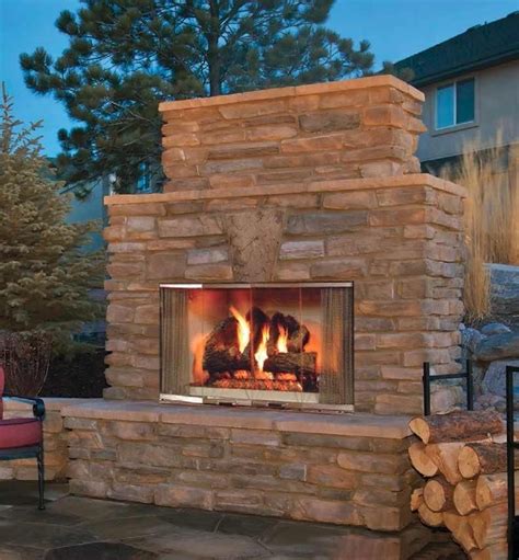 Majestic Montana 42 Radiant Outdoor Wood Burning Fireplace Upzy