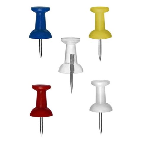 Hillman Assorted Push Pin 16 Pack 122643 The Home Depot