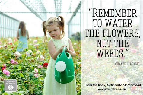 Water The Flowers Not The Weeds Support For Moms Power Of Moms