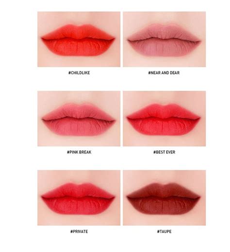 Buy 3 CONCEPT EYES Velvet Lip Tint 10 Colors YesStyle 3ce Makeup
