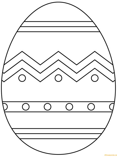 Abstract Pattern Easter Egg Coloring Page Free Coloring Pages Online