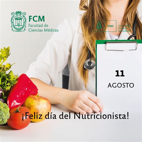 Hoy se conmemora en américa latina el día del nutricionista o licenciado en nutrición, en homenaje al dr. 11 de Agosto: "Día del Nutricionista" - Facultad de ...