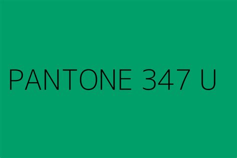 Pantone 347 U Color Hex Code